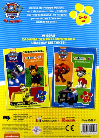 Psi Patrol. Zadania dla przedszkolaka 5-6 lat [KSIĄŻKA]
