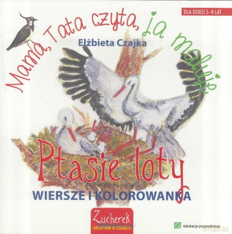 Ptasie loty. Wiersze i kolorwanki - Elżbieta Czajka [KSIĄŻKA]
