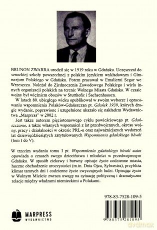 Wspomnienia gdańskiego bówki (Tom 1) - Brunon Zwarra [KSIĄŻKA]