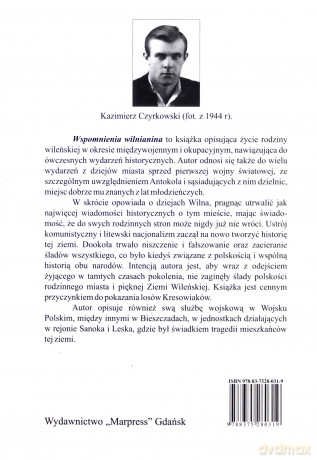 Wspomnienia wilnianina (1925-1946) - Kazimierz Czyrkowski [KSIĄŻKA]