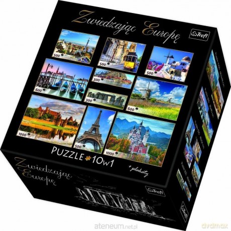 TREFL 10w1 Zwiedzając Europę [PUZZLE]