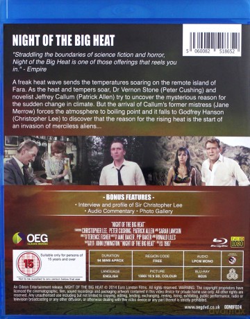 Night Of The Big Heat [Blu-Ray]