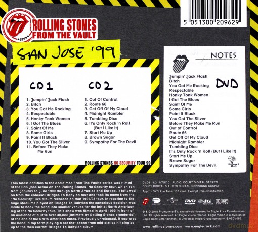The Rolling Stones: From The Vault: No Security - San Jose 1999 [DVD]+[2CD]