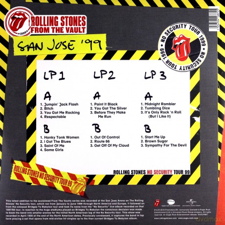 The Rolling Stones: From The Vault: No Security - San Jose 1999 [3xWinyl]