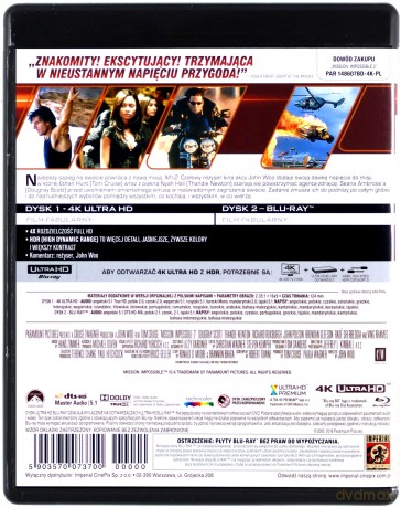 Mission: Impossible 2 [Blu-Ray 4K]+[Blu-Ray]