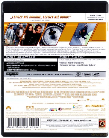 Mission: Impossible 5 - Rouge Nation [Blu-Ray 4K]+[Blu-Ray]