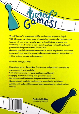 Bored games. English board games for learners and teachers [KSIĄŻKA]