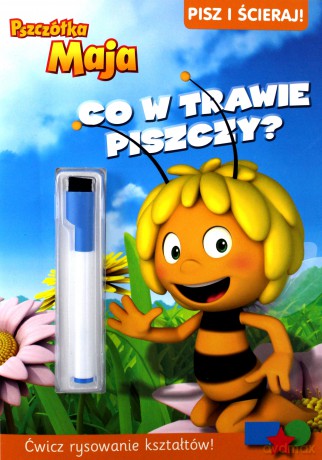 Co w trawie piszczy. Pisz i ścieraj. Pszczółka Maja [KSIĄŻKA]