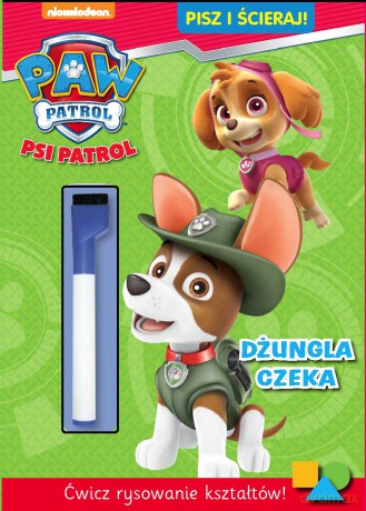 Dżungla czeka. Pisz i ścieraj. Psi Patrol [KSIĄŻKA]
