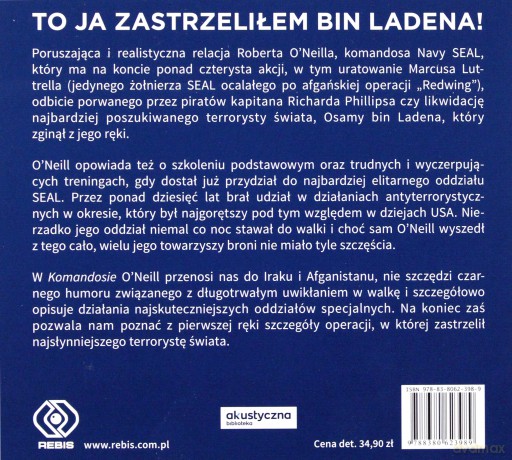 Komandos. Moja służba w Navy Seal i strzały które zabiły bin Ladena - Janusz Zadura [AUDIOBOOK]