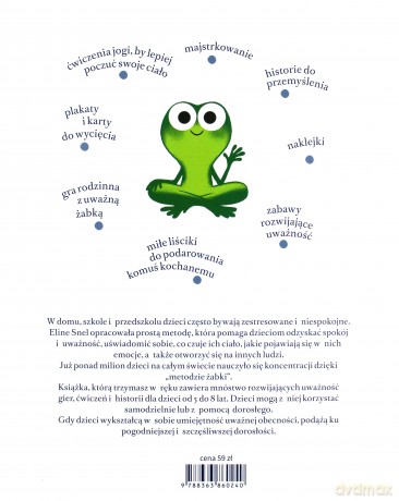 Moja supermoc uważność i spokój Żabki historie gry i zabawy Mindfulness - Eline Snel [KSIĄŻKA]