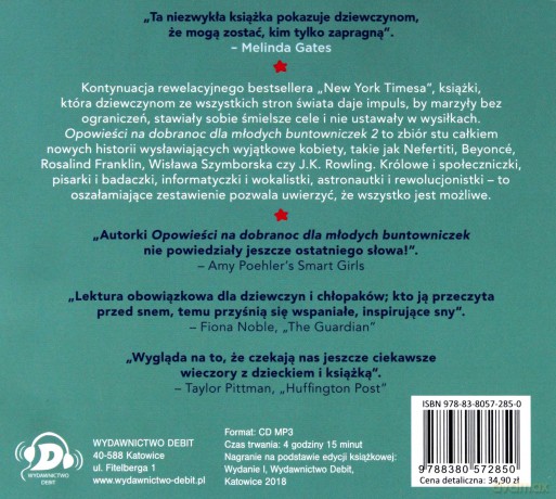 Opowieści na dobranoc dla młodych buntowniczek część 2 [AUDIOBOOK]