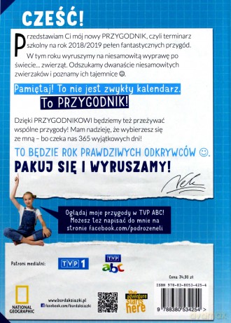 Przygodnik 2018/2019 365 dni w poszukiwaniu zwierząt z Nelą [KSIĄŻKA]