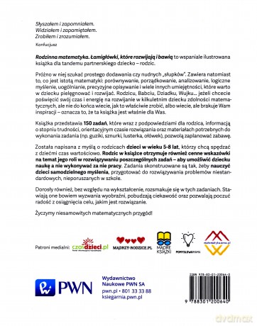 Rodzinna matematyka. Łamigłówki, które rozwijają i bawią [KSIĄŻKA]