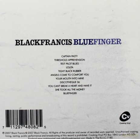 Black Francis: Bluefinger (digipack) [CD]