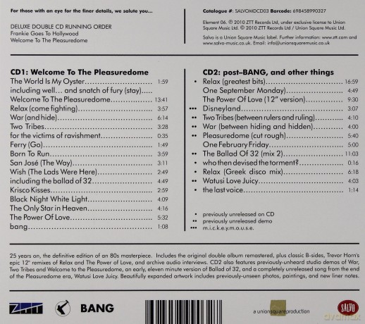 Frankie Goes To Hollywood: Welcome To The Pleasuredome Deluxe Edition (digipack) [2CD]