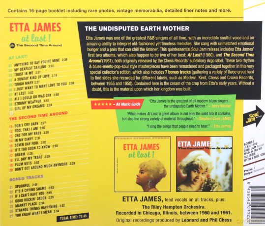 Etta James: At Last! + The Second Time Around [CD]