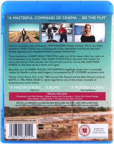 Paris Texas (Paryż, Teksas) [Blu-Ray]