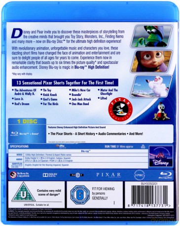 Pixar Shorts Volume 1 [Blu-Ray]