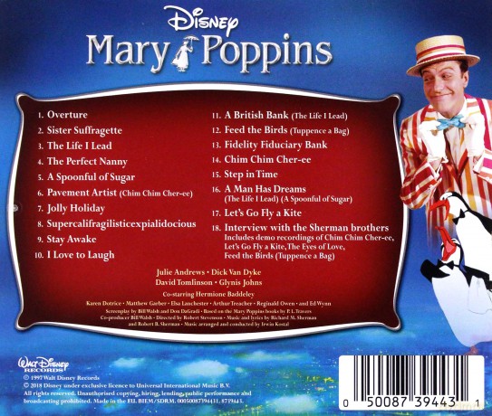 Mary Poppins soundtrack [CD]