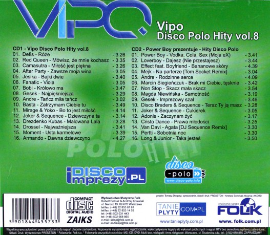 Vipo Disco Polo Hity vol. 8 [2CD]