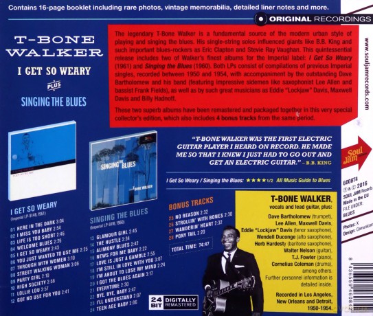 T-Bone Walker: I Get So Weary [CD]