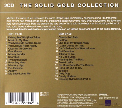 Ian Gillan: The Solid Gold Collection [2CD]