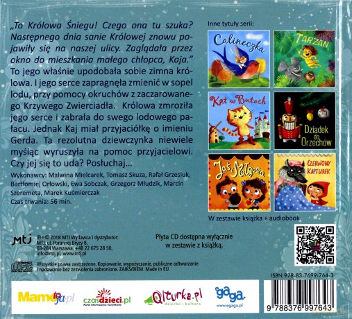 Bajeczki Pioseneczki: Królowa śniegu (digibook) [CD]