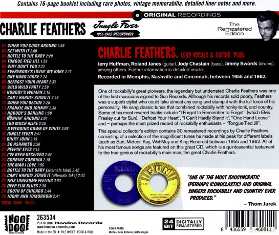 Charlie Feathers: Jungle Fever 1955-1962 Recordings [CD]