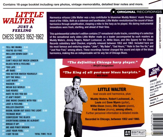 Little Walter: Just A Feeling - Chess Sides 1952-1962 [CD]