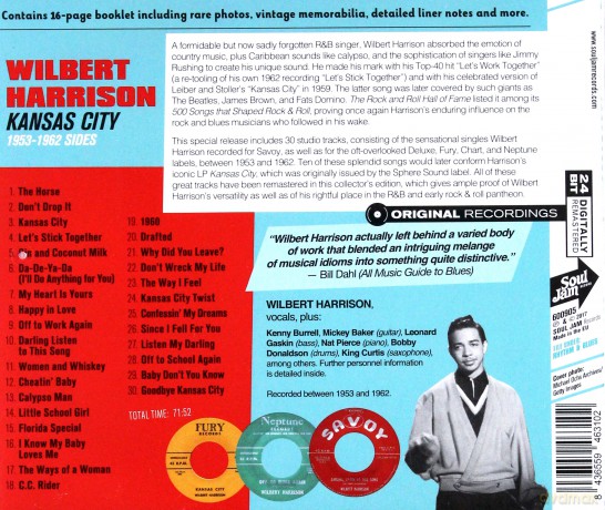 Wilbert Harrison: Kansas City - 1953-1962 Sides [CD]