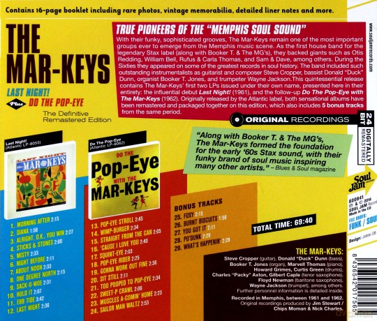 The Mar-Keys: Last Night! [CD]