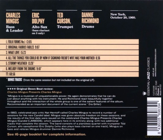 Charles Mingus: Presents Charles Mingus [CD]