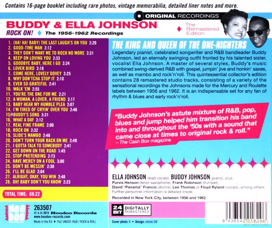 Buddy Johnson: Rock On! 1956-62 Recordings [CD]