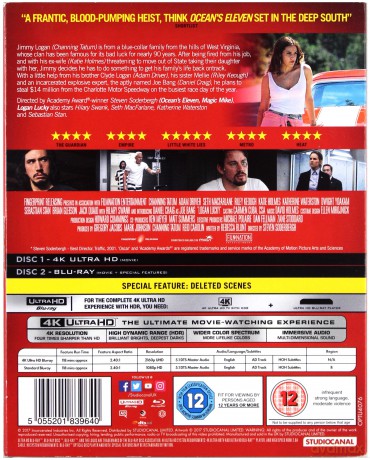 Logan Lucky [Blu-Ray 4K]+[Blu-Ray]
