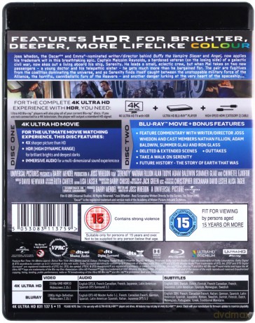 Serenity [Blu-Ray 4K]+[Blu-Ray]