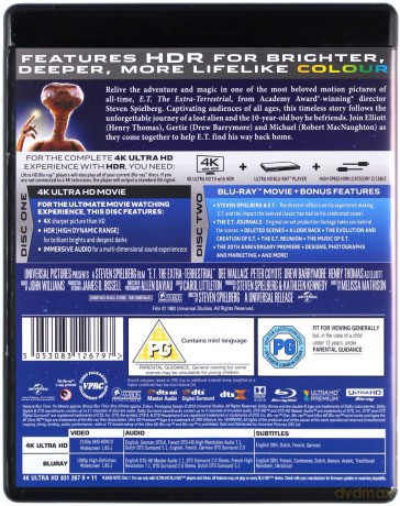 E.T.: The Extra-Terrestrial [Blu-Ray 4K]+[Blu-Ray]