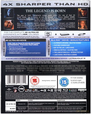 Dracula: Historia nieznana [Blu-Ray 4K]+[Blu-Ray]