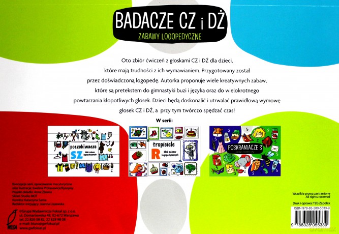 Badacze CZ, DŻ. Blok zabawy logopedycznych - Ewelina Protasewicz [KSIĄŻKA]