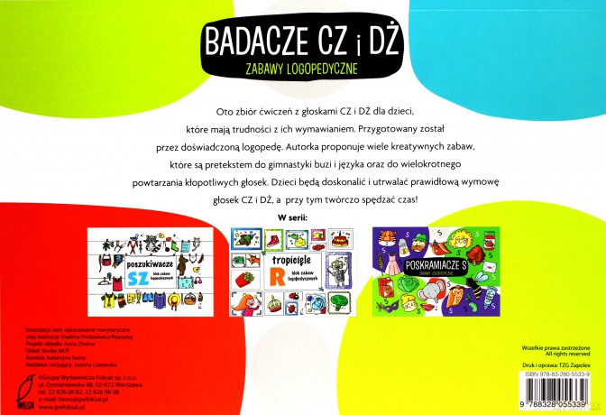 Badacze CZ, DŻ. Blok zabawy logopedycznych - Ewelina Protasewicz [KSIĄŻKA]
