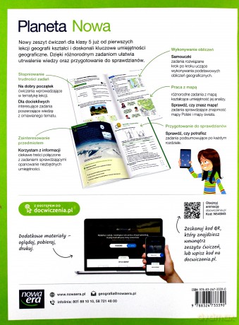 Geografia Szkoła podstawowa 5 Planeta Nowa ćwiczenie [KSIĄŻKA]
