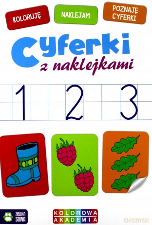 Kolorowa Akademia. Cyferki z naklejkami [KSIĄŻKA]