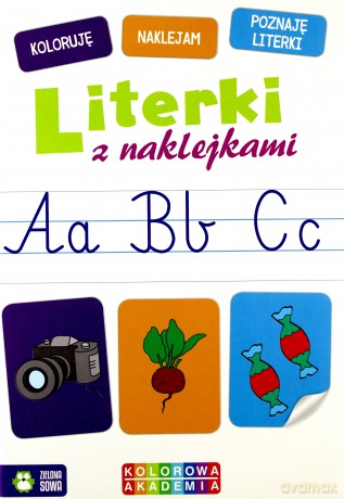 Kolorowa Akademia. Literki z naklejkami [KSIĄŻKA]