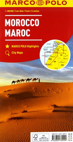 Mapa Drogowa Marco Polo. Maroko 1:800 000 [KSIĄŻKA]