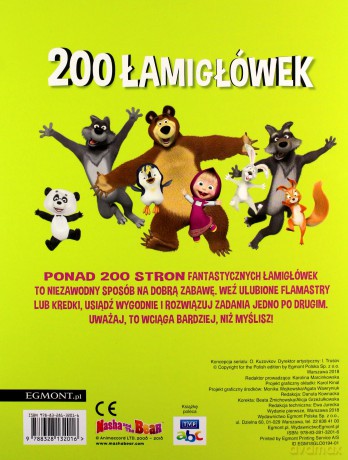 Masza i Niedźwiedź. 200 łamigłówek [KSIĄŻKA]