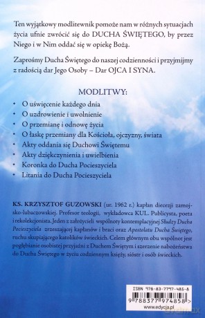 Modlitwy do Ducha Świętego o przemianę życia - Ks. Krzyztof Guzowski [KSIĄŻKA]