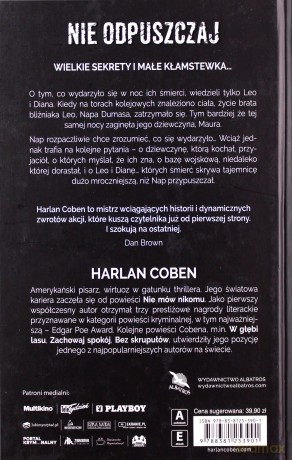 Nie odpuszczaj - Harlan Coben [KSIĄŻKA]