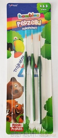 Pędzelek trójkątny nylonowy nr 4,6,8