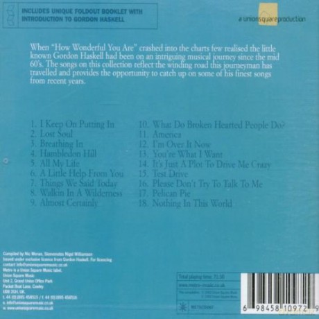 Gordon Haskell: The Collection - 18 Of His Finest Songs [CD]