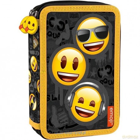 Piórnik z wyposażeniem 2-kom. Emoji 10